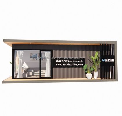 30ft tragbares Holzcontainerhaus Langlebige Stahlstruktur für Marineanwendungen