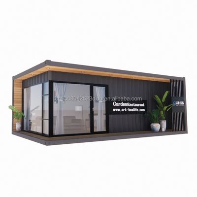 30ft tragbares Holzcontainerhaus Langlebige Stahlstruktur für Marineanwendungen