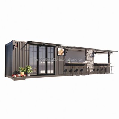 Hoteleinrichtungslösung Vorgefertigte modulare Containerhäuser in Containergeschäft mit Fenstern aus Aluminiumlegierung