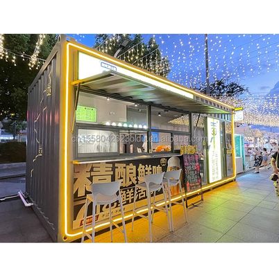 Galvanisierte Quadratrohren aus Stahl Hauptstruktur und Aluminiumlegierung Fenster für Containerlager Vorgefertigter Baustrakt
