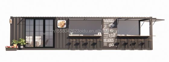 Hoteleinrichtungslösung Vorgefertigte modulare Containerhäuser in Containergeschäft mit Fenstern aus Aluminiumlegierung