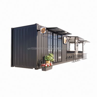 Hoteleinrichtungslösung Vorgefertigte modulare Containerhäuser in Containergeschäft mit Fenstern aus Aluminiumlegierung