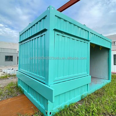 Galvanisierte Quadratrohren aus Stahl Hauptstruktur und Aluminiumlegierung Fenster für Containerlager Vorgefertigter Baustrakt