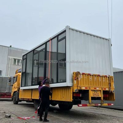 Farbiger Stahlrahmen aus galvanisiertem Stahl 180g Klappbares Flatpack Containerhaus für Schlafzimmer