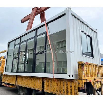 Farbiger Stahlrahmen aus galvanisiertem Stahl 180g Klappbares Flatpack Containerhaus für Schlafzimmer