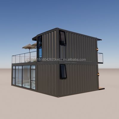 Galvanisierter Stahlbogenbehälter Kaffeeshop 40ft Vorgefertigtes Haus Gebäudedesign für Stahlrahmen Hotel