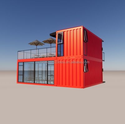 Pingui angepasst 20ft/40ft Galvanisiertes Stahl Quadratrohr Versandbehälter Kaffee Portable Container Restaurant für Shop