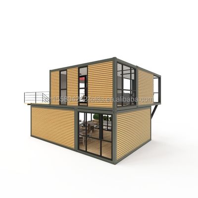 Verzinkte Stahlquadratrohre Struktur Versandbehälter Bar mit Fenster Aluminiumlegierung Fenster