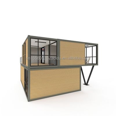 Verzinkte Stahlquadratrohre Struktur Versandbehälter Bar mit Fenster Aluminiumlegierung Fenster