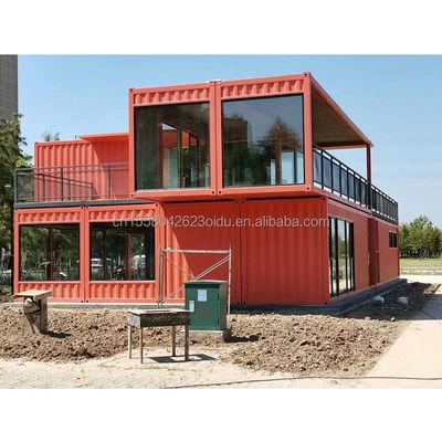 Vorgefertigte Stahlkonstruktion Behälter Restaurant Küche Schlafzimmer mit Aluminiumlegierung Fenster und große Fenster Design