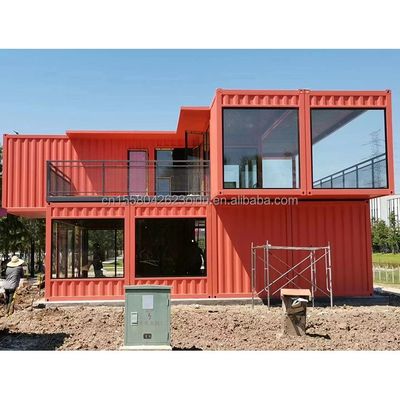 Vorgefertigte Stahlkonstruktion Behälter Restaurant Küche Schlafzimmer mit Aluminiumlegierung Fenster und große Fenster Design