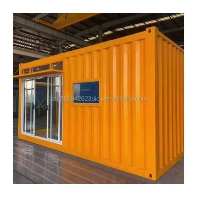 Galvanisierte Stahlquadratrohre Hauptstruktur 20ft Vorhergefertigte Häuser Moderne Container Portable Flat Pack Wohnhaus für Hotel
