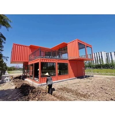 Vorgefertigte Stahlkonstruktion Behälter Restaurant Küche Schlafzimmer mit Aluminiumlegierung Fenster und große Fenster Design