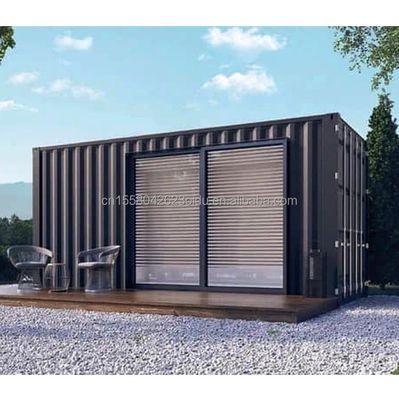 Galvanisierte Stahlquadratrohre Hauptstruktur 20ft Vorhergefertigte Häuser Moderne Container Portable Flat Pack Wohnhaus für Hotel