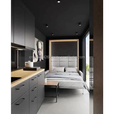 Galvanisierte Stahlquadratrohre Hauptstruktur 20ft Vorhergefertigte Häuser Moderne Container Portable Flat Pack Wohnhaus für Hotel