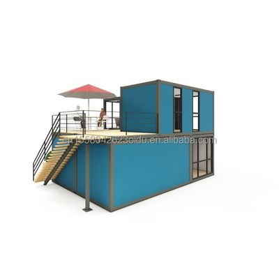 Modulare Stahlgebäude Hotel Containerhäuser Bewegliche Vorfertigung 40ft Versand Fast-Food Container Restaurant Café Cafeteria und Bar