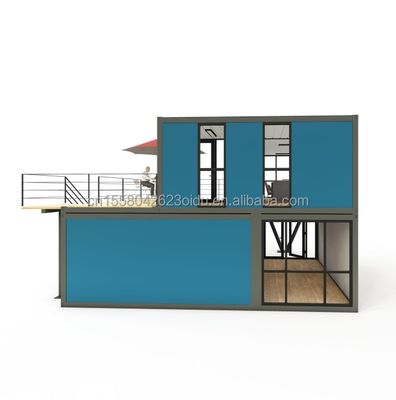 Modulare Stahlgebäude Hotel Containerhäuser Bewegliche Vorfertigung 40ft Versand Fast-Food Container Restaurant Café Cafeteria und Bar