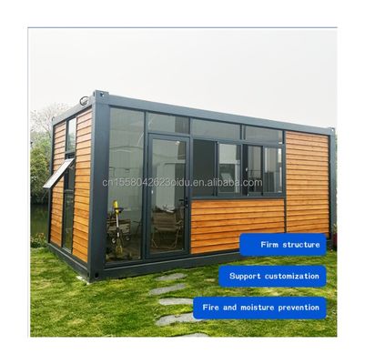 20ft Container Büro mit Toilette Fertighaus Holz Container Häuser Galvanisiertes Stahl Biegen 180g