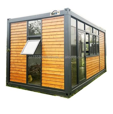 20ft Container Büro mit Toilette Fertighaus Holz Container Häuser Galvanisiertes Stahl Biegen 180g
