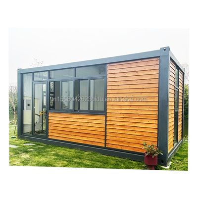 20ft Container Büro mit Toilette Fertighaus Holz Container Häuser Galvanisiertes Stahl Biegen 180g
