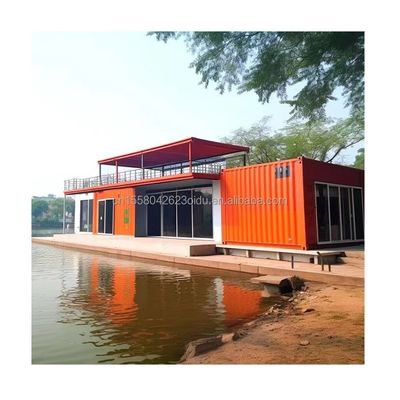 Badezimmer und galvanisierte Stahlquadratrohre Hauptkonstruktion in 20 Fuß leichter Stahlkonstruktion Containerraum für Restaurant