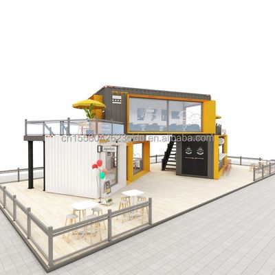 Aluminiumlegierung Fenster 20ft 40ft Vorgefertigte mobile Versand Bar Kaffeeshops Restaurant Container Modularhaus Zuhause