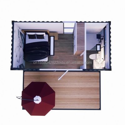 Schnell bauen Kleinsthaus Containerhäuser Modernes Design Stil Fertighäuser für ein Schlafzimmer ein Bad Wohnlösung