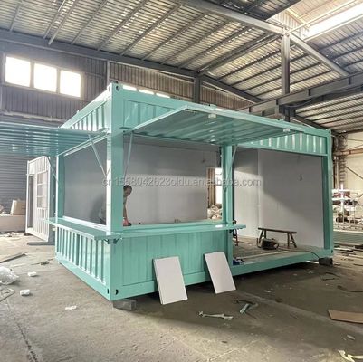 Pop-up-Shop-Container Kaffeeshop/Bar/Fast-Food in 20 Fuß Flachverpackung für die Supermarktförderung