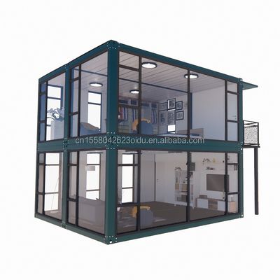 Fenster aus Aluminiumlegierung in Luxus-Schlafzimmern mit 50/75/100 mm Wellen Sandwich-Panel-Wänden