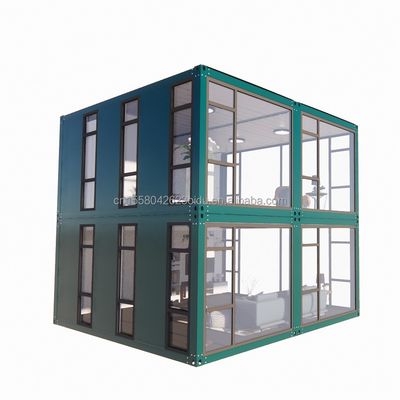 Fenster aus Aluminiumlegierung in Luxus-Schlafzimmern mit 50/75/100 mm Wellen Sandwich-Panel-Wänden