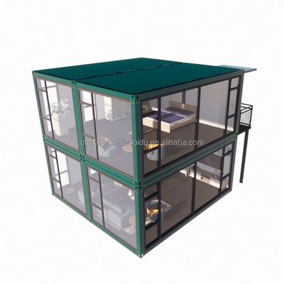 Fenster aus Aluminiumlegierung in Luxus-Schlafzimmern mit 50/75/100 mm Wellen Sandwich-Panel-Wänden