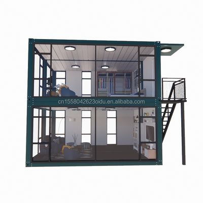 Fenster aus Aluminiumlegierung in Luxus-Schlafzimmern mit 50/75/100 mm Wellen Sandwich-Panel-Wänden