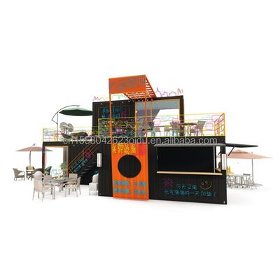 Modifizierter 20 Fuß 40 Fuß Prefab Shipping Container Pop Up Coffee Shop Restaurant Mobile Container Bar für modifiziertes Design
