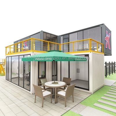 Verzinkte Stahlquadratrohre Hauptstruktur für Hotel Container House Design und Bau