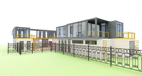 Verzinkte Stahlquadratrohre Hauptstruktur für Hotel Container House Design und Bau