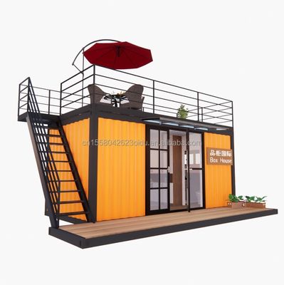 Hotel 20 Fuß Portable Container Bekleidungsgeschäft Vorgefertigtes Café Mobilhaus Lagerhaus