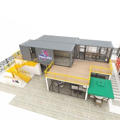 Verzinkte Stahlquadratrohre Hauptstruktur für Hotel Container House Design und Bau