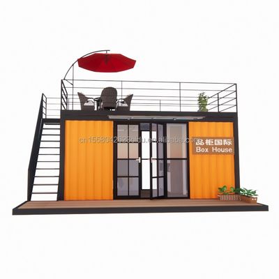Hotel 20 Fuß Portable Container Bekleidungsgeschäft Vorgefertigtes Café Mobilhaus Lagerhaus