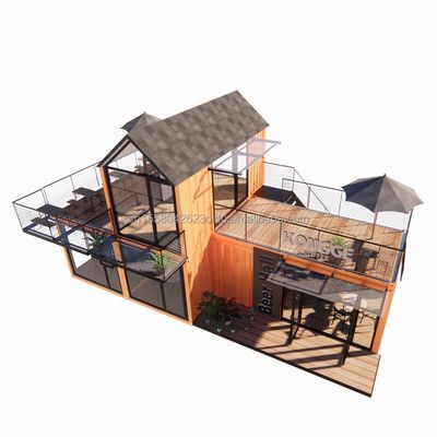 Individuell angepasstes Steingebäude mit Steingebäude Villa Wand 50/75/100mm Welle Sandwich Panel Bad und 3 Schlafzimmer Containerhaus