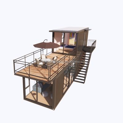 Supermarkt Versand Fertiggefertigte Fertigprojekte Container Kaffeehaus mit Baumstammdesign