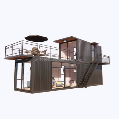 Supermarkt Versand Fertiggefertigte Fertigprojekte Container Kaffeehaus mit Baumstammdesign