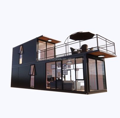 Supermarkt Versand Fertiggefertigte Fertigprojekte Container Kaffeehaus mit Baumstammdesign