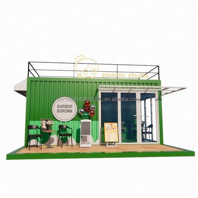 50/75/100mm Wellen Sandwich Panel Wand 20ft Portable Container Bekleidungsgeschäft Vorgefertigtes Mobilgeschäft Pop Up Einzelhandel