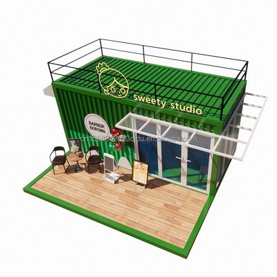 50/75/100mm Wellen Sandwich Panel Wand 20ft Portable Container Bekleidungsgeschäft Vorgefertigtes Mobilgeschäft Pop Up Einzelhandel
