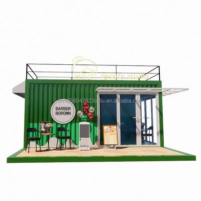50/75/100mm Wellen Sandwich Panel Wand 20ft Portable Container Bekleidungsgeschäft Vorgefertigtes Mobilgeschäft Pop Up Einzelhandel