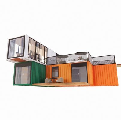 40 Fuß hohe Stahlhäuser im chinesischen Stil Luxus Leben in vorgefertigten Containerhäusern
