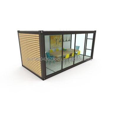 Mobiler und tragbarer Vorgefertigter Lager 20ft Container-Büro mit 50/75/100mm Wave Sandwich Panel Wand