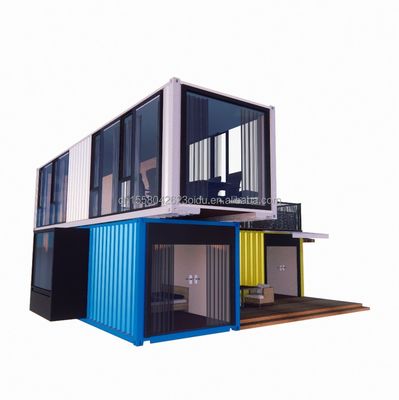 40 Fuß hohe Stahlhäuser im chinesischen Stil Luxus Leben in vorgefertigten Containerhäusern