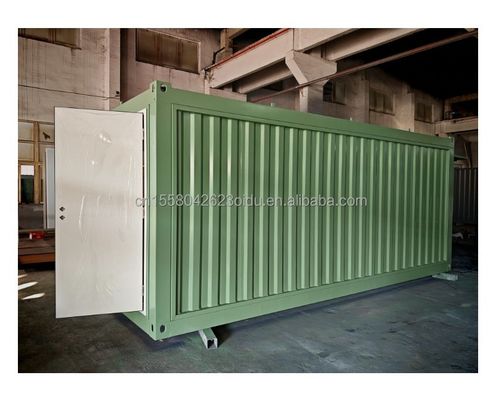 Verzinkte Stahlquadratrohre Hauptstruktur Containerhäuser für die gesamte Montage 20ft 40ft Prefab Kaffeeshop