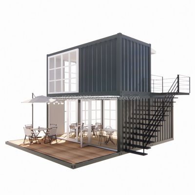 20ft Vorgefertigte Versand Kleine Häuser Containerhaus Bewegliches Vorgefertigtes Haus für den Laden im chinesischen Design Stil